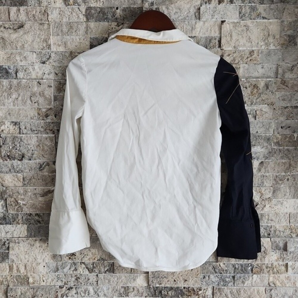 Katharine Kidd Button Down Top Long Sleeve Size 2 Made in USA - Picture 6 of 6
